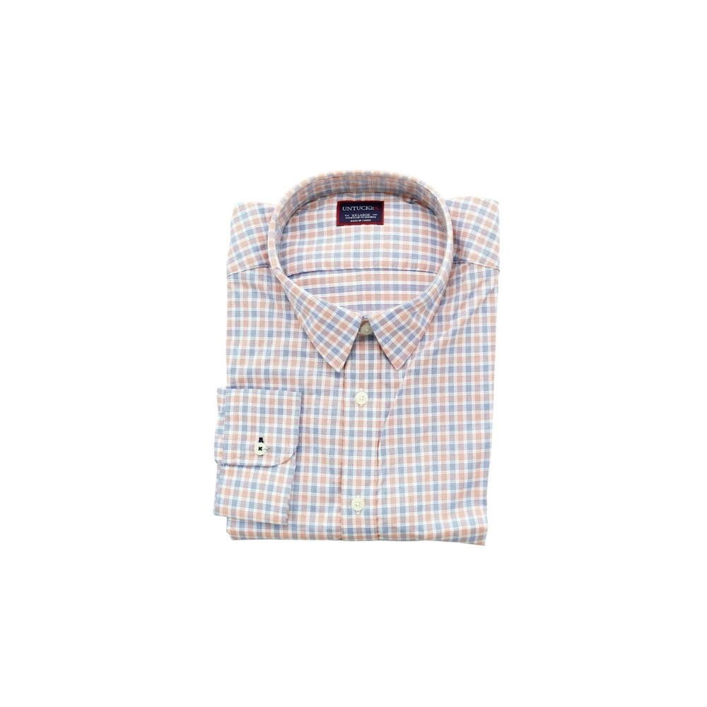 NWT-MEN's  UNTUCKit Long Sleeve Shirt - XXXL Regular  - "MOSELLE" - 92% NYLON